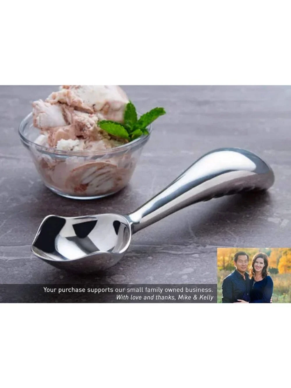 Ergonomic Stainless Steel Ice Cream Scoop | Heavy-Duty, Easy-to-Use